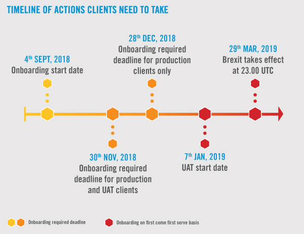 Timeline of Actions Clients Need to Take
